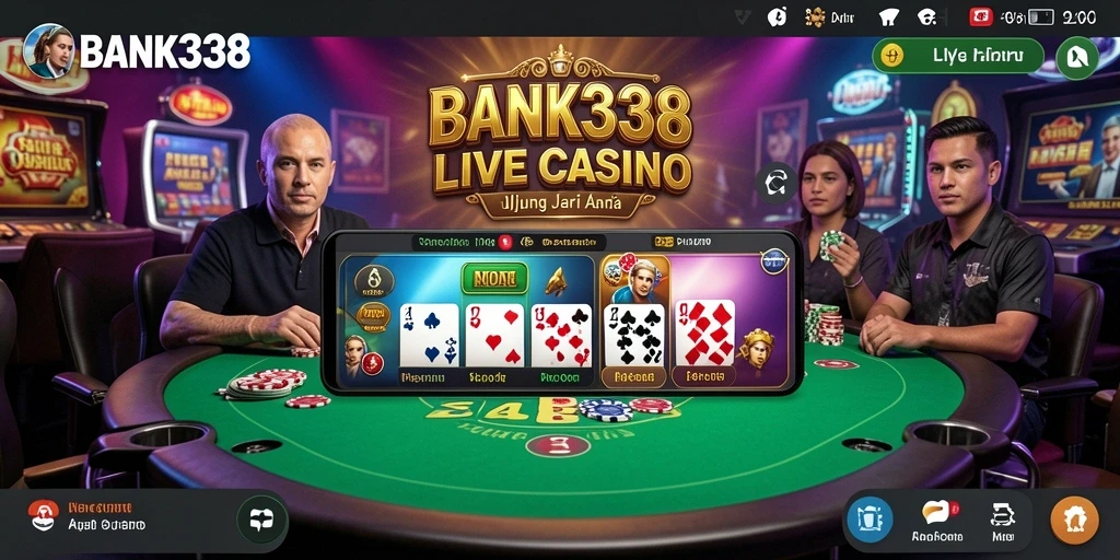 Tampilan menarik dari gameplay Live Casino di BANK338.