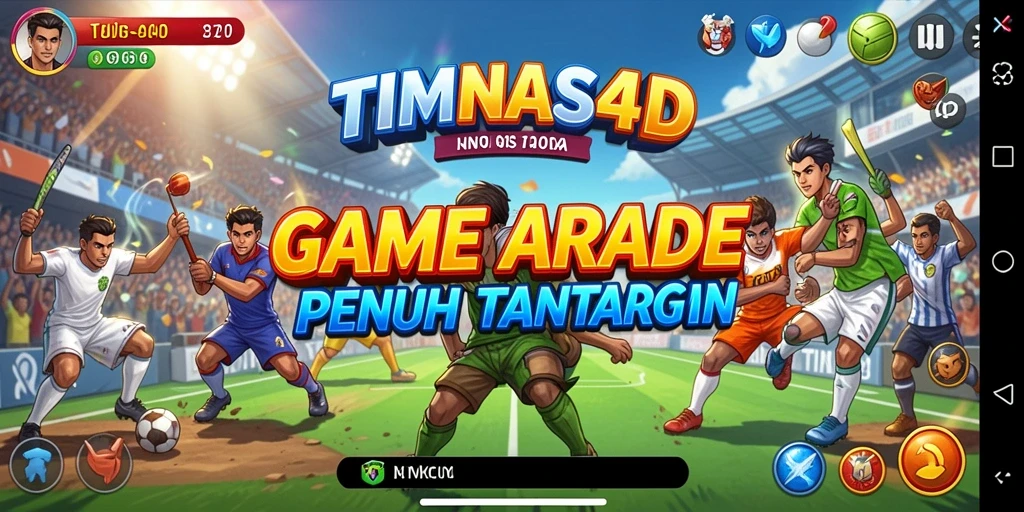 Tampilan gameplay seru di TIMNAS4D, penuh aksi dan tantangan.